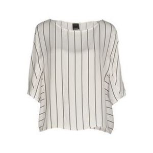 Pinko striped short-sleeve blouse